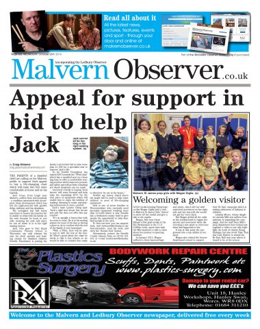 Our front page on October 26 featuring Jack's appeal